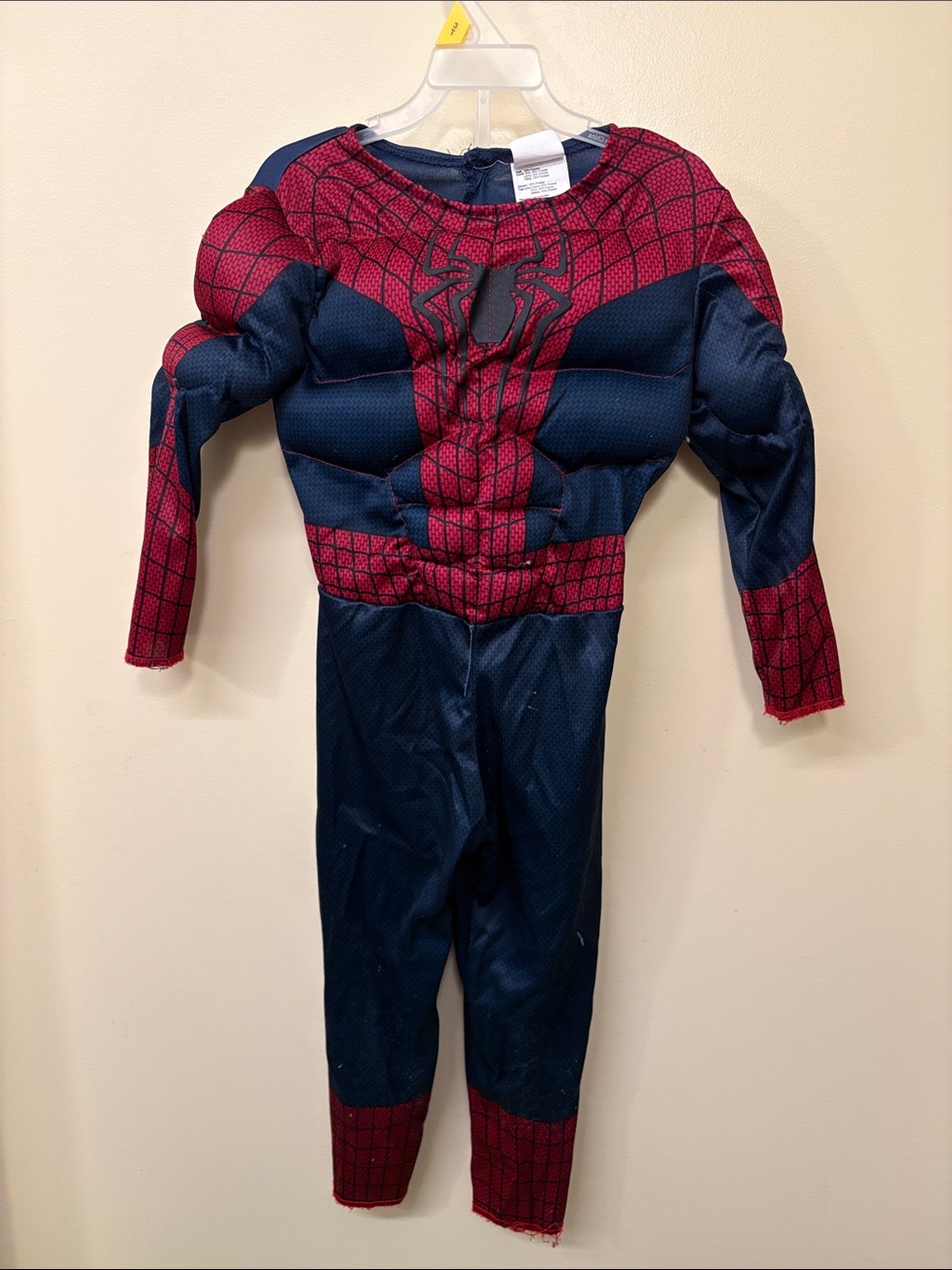 Kids Red and Blue Spider-Man Muscle Costume